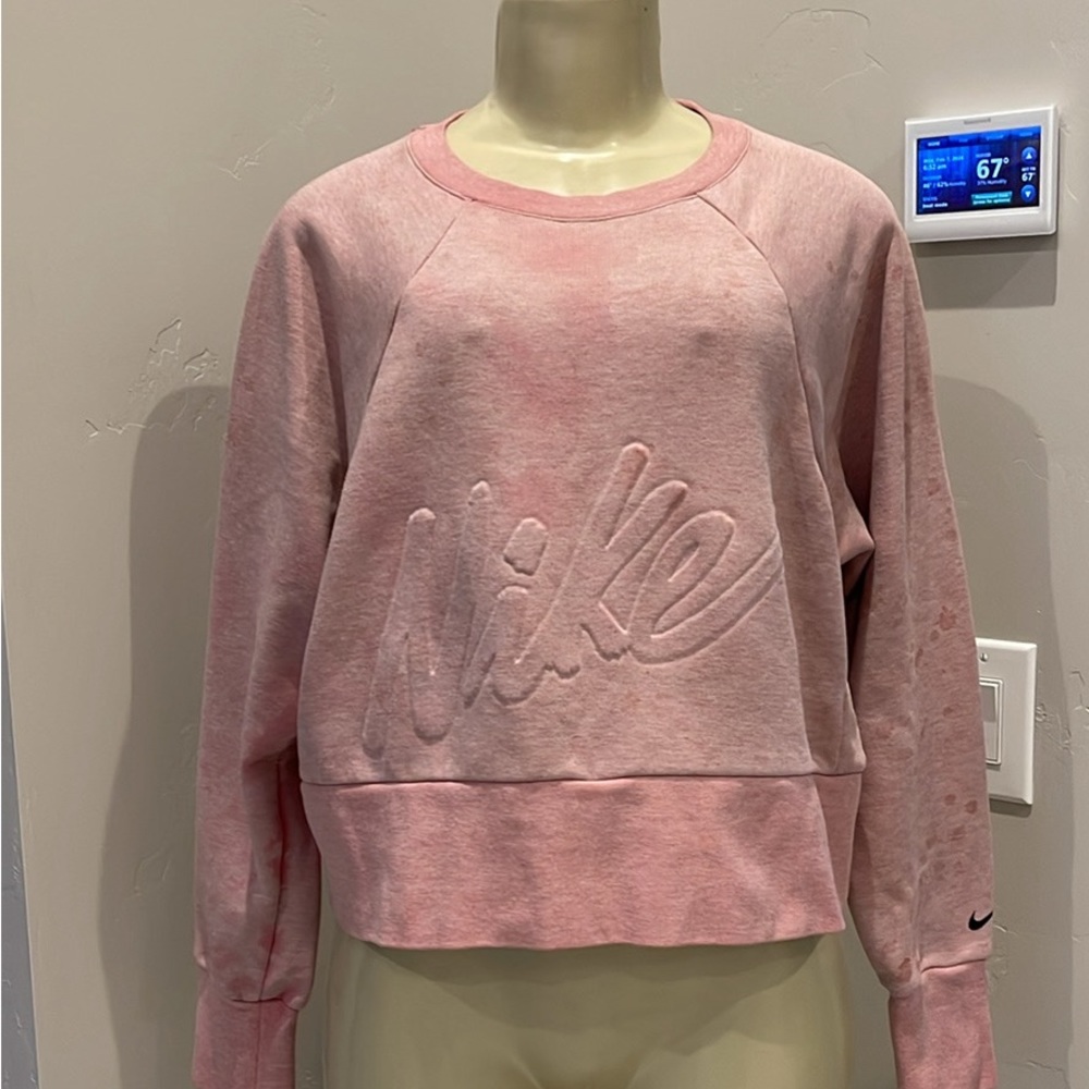 Nike cropped bleached sweatshirt women’s size medium
